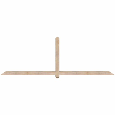 Ekena Millwork Eugene Smooth Timber Gable Bracket, Douglas Fir, 108"W x 36"H x 3 1/2"D x 3 1/2"F, 8/12 Pitch GBW108X36X0404EUG00SDF